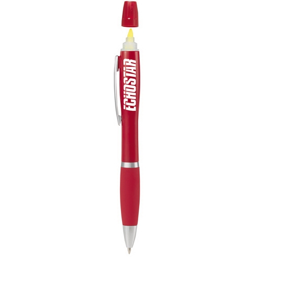 Aluminum Metal Ballpoint Pens with Highlighters, Custom Printed With Your Logo!