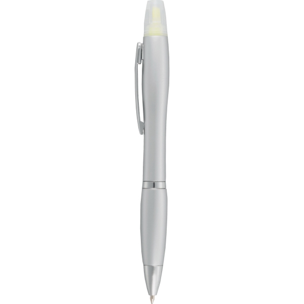 Aluminum Metal Ballpoint Pens with Highlighters, Custom Printed With Your Logo!