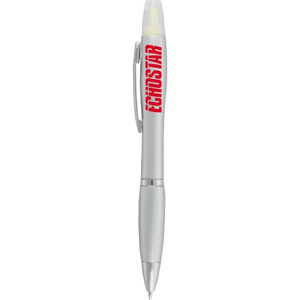 Aluminum Metal Ballpoint Pens with Highlighters, Custom Printed With Your Logo!