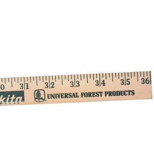 Natural Wooden Yardsticks, Custom Imprinted With Your Logo!