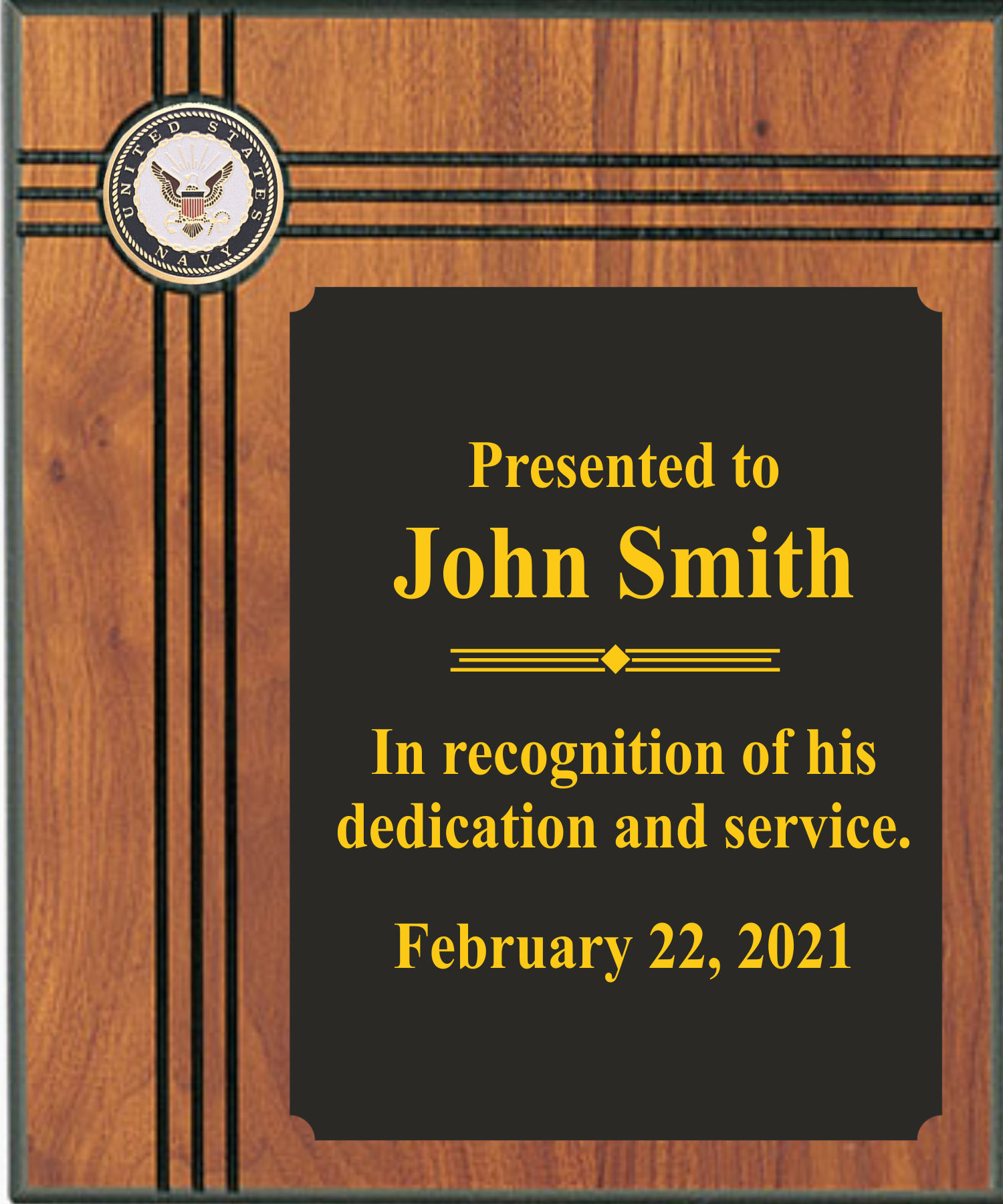 Navy Plaques, Custom Engraved With Your Logo!