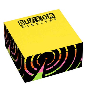 Custom Printed Neon Rainbow Paper Cubes