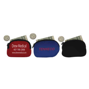 Neoprene Coin Purses, Custom Decorated With Your Logo!