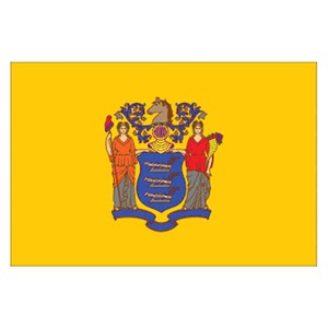 Custom Printed New Jersey State Flags