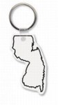 Custom Printed New Jersey State Shaped Key Tags