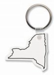 Custom Printed New York State Shaped Key Tags