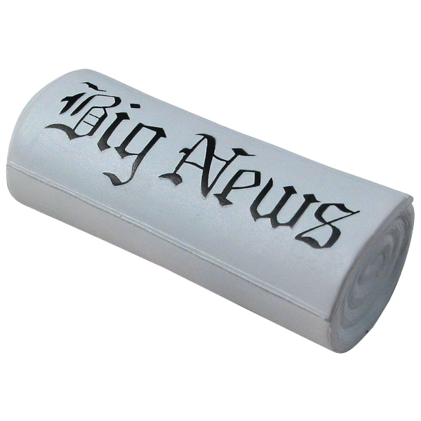 Newspaper Stress Relievers, Personalized With Your Logo!