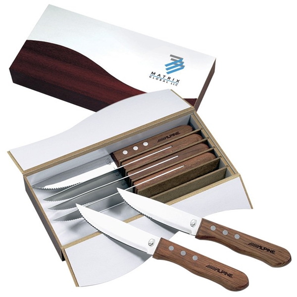 Canadian Manufactured Niagara Cutlery Steak Knife Sets, Personalized With Your Logo!