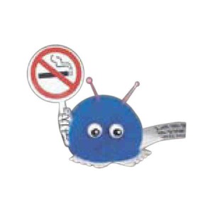No Smoking Sign Holding Weepuls, Custom Imprinted With Your Logo!
