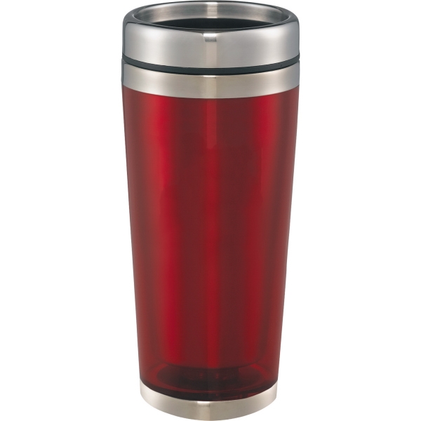 1 Day Service Transparent Shell Travel Mugs, Personalized With Your Logo!