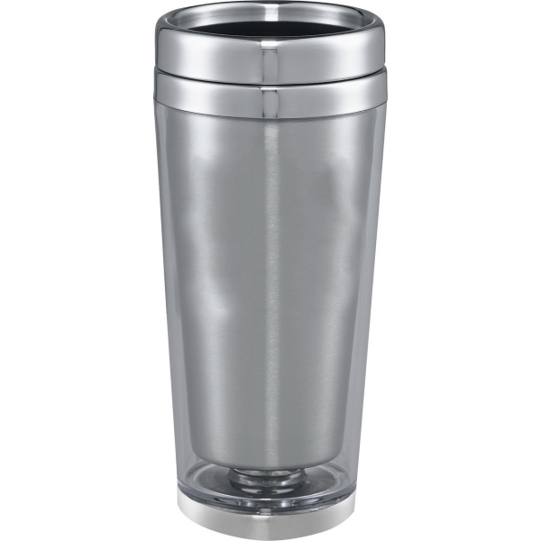 1 Day Service Transparent Shell Travel Mugs, Personalized With Your Logo!