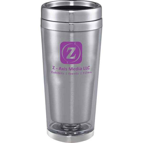 1 Day Service Transparent Shell Travel Mugs, Personalized With Your Logo!