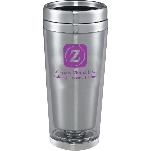 17oz. Foam Bottom Travel Mugs, Custom Made With Your Logo!