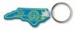 North Carolina State Shaped Key Tags, Custom Printed With Your Logo!