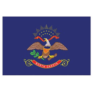 North Dakota State Flags, Custom Printed With Your Logo!