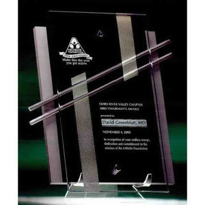 Nova Plaque Unique Crystal Awards, Custom Engraved With Your Logo!