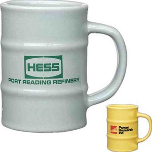 Oil Barrel Ceramic Coffee Mugs, Custom Printed With Your Logo!
