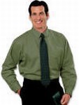 Custom Printed Blue Generation Men's Olive Twill Shirts