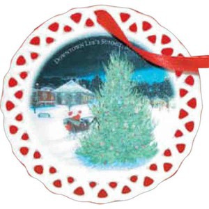 Open Work Porcelain Ornaments, Customized With Your Logo!