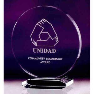 Optic Crystal Unique Crystal Awards, Custom Imprinted With Your Logo!