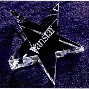 Optic Star Paperweight Crystal Gifts, Custom Made With Your Logo!