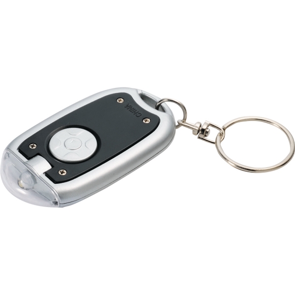 Transparent Magnifier LED Keychain, Custom Printed With Your Logo!