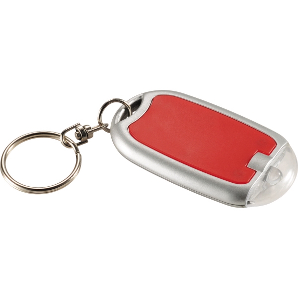 Transparent Magnifier LED Keychain, Custom Printed With Your Logo!