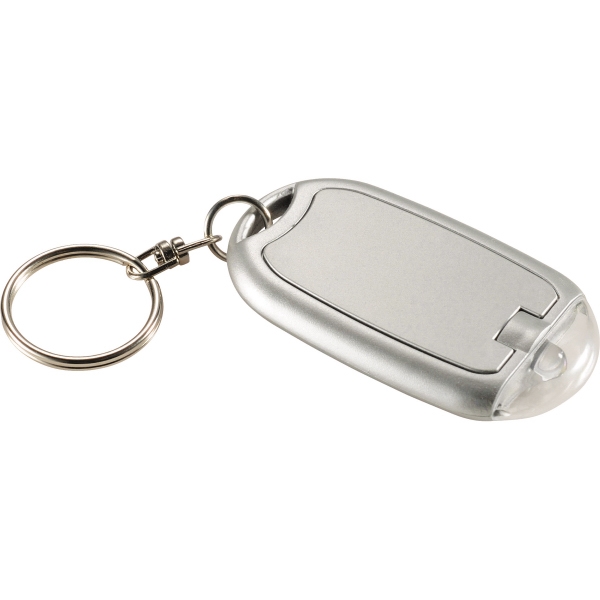 Transparent Magnifier LED Keychain, Custom Printed With Your Logo!