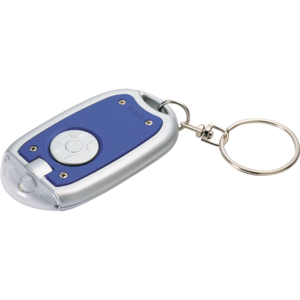 Transparent Magnifier LED Keychain, Custom Printed With Your Logo!