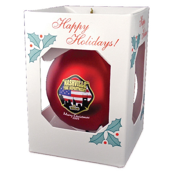 Shatterproof Ornaments, Custom Imprinted With Your Logo!