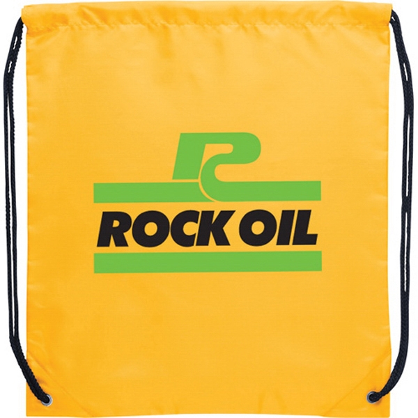 Polyurethane 210 Denier Drawstring Backpacks, Customized With Your Logo!