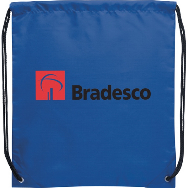 1 Day Service 210 Denier Drawstring Backpacks, Custom Printed With Your Logo!