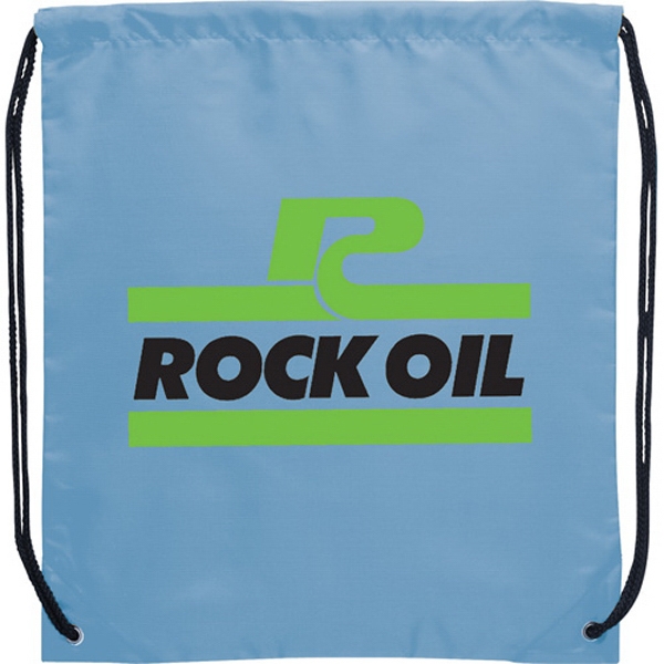 210 Denier Drawstring Backpacks, Custom Printed With Your Logo!