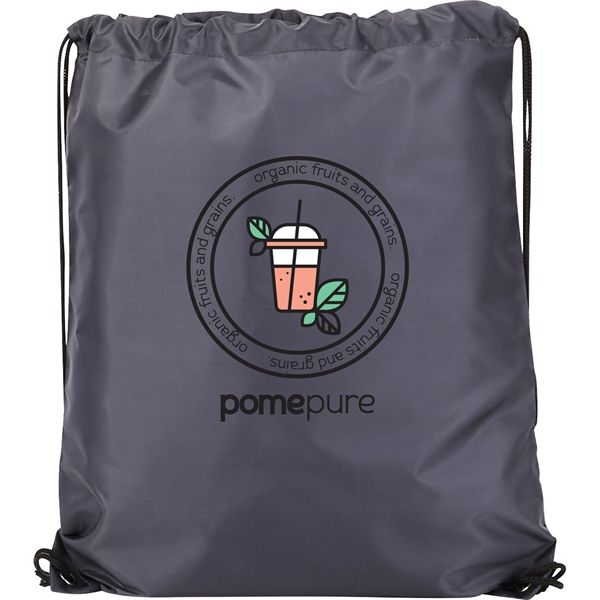 210 Denier Drawstring Backpacks, Custom Printed With Your Logo!