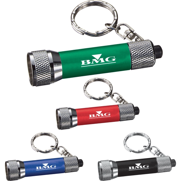 White LED Flashlight Keylights, Custom Printed With Your Logo!