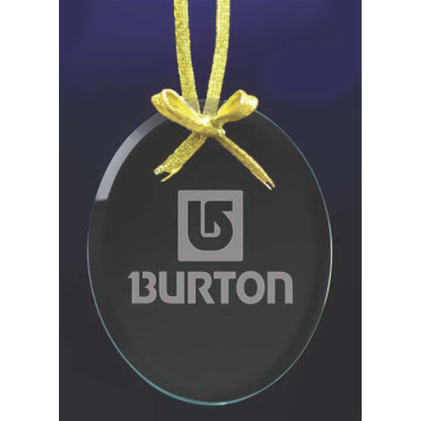 Sublimated Oval Ornaments, Custom Imprinted With Your Logo!
