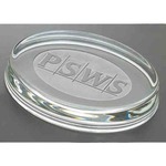 Custom Printed Oval Paperweights