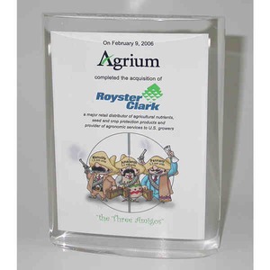 Oval Shaped Acrylic Embedments, Custom Printed With Your Logo!