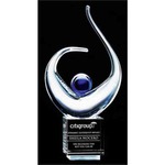 Custom Printed Art Glass Crystal Awards