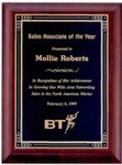 Custom Engraved Plaques Cherry Finish
