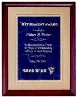 Airflyte Wood Finish Plaques Engraved, Custom Engraved With Your Logo!