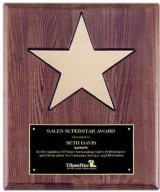 Walnut Finish Plaques, Custom Engraved With Your Logo!