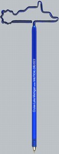 Paddlewheel Boat Bent Shaped Pens, Custom Imprinted With Your Logo!