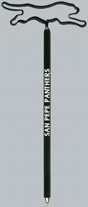 Panther Bent Shaped Pens, Custom Imprinted With Your Logo!