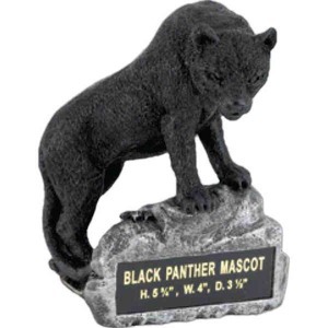 Panther Mascot Resin Sculptures, Custom Imprinted With Your Logo!