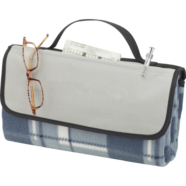 1 Day Service Plaid Park Picnic Blankets, Custom Printed With Your Logo!