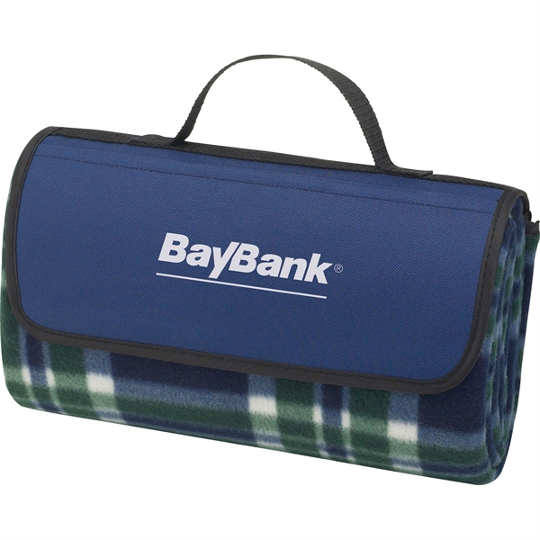Plaid Park Picnic Blankets, Custom Printed With Your Logo!