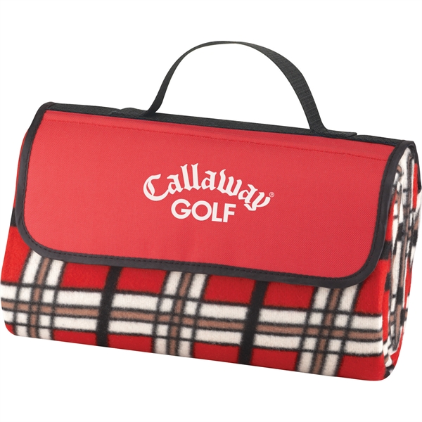 Plaid Park Picnic Blankets, Custom Printed With Your Logo!