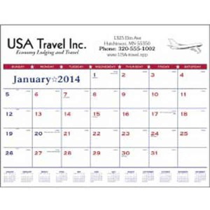 Custom Printed Patriotic Desk Pad Commercial Calendars