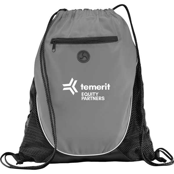 Air Mesh and Microfiber Drawstring Backpacks, Custom Printed With Your Logo!